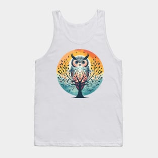 Owl and Tree of Life Tank Top